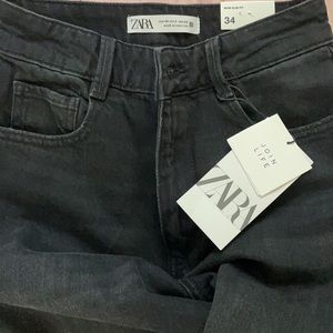Zara black mom jeans